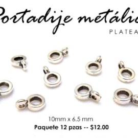 Portadije metálico 10mm x 6.5mm