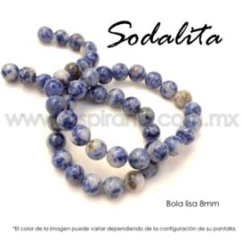Sodalita, bola lisa 8mm