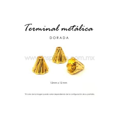Terminal cónica, dorada