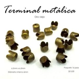 Terminal metálica perforada