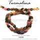 Turmalina sandía, corte irregular 7mmx5mm