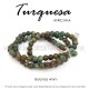 Turquesa africana bola lisa 4mm