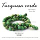 Turquesa Verde bola lisa 6 mm