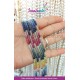 Zafiro multicolor dona 3mm x 1.5mm