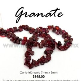 Granate Triángulo 7mm x 5mm