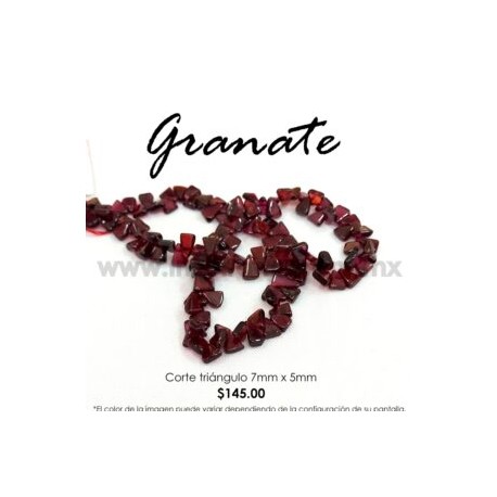 Granate Triángulo 7mm x 5mm