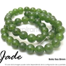 Jade, bola lisa 8mm