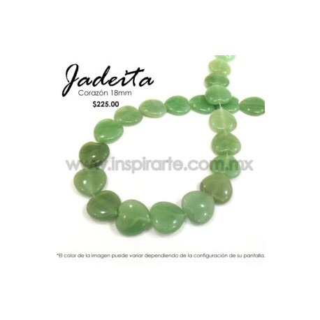 Jadeita corazón 18mm