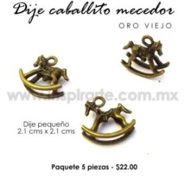 Dije caballito mecedor 2.1cms