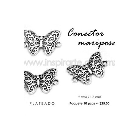 Dije conector mariposa 2cms x 1.5cms