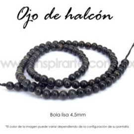 Ojo de halcón, bola lisa 4.5mm