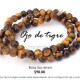 Ojo de tigre, bola lisa 6mm
