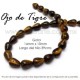 Ojo de tigre, gota 14mm x 10mm