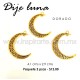 Dije Luna dorada 4.1 cm x 2.9 cm