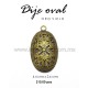 Dije oval 4.4 cms x 2.6 cms