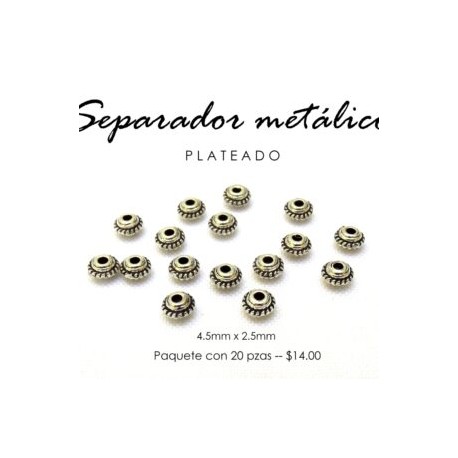 Separador metálico 4.5mm x 2.5mm
