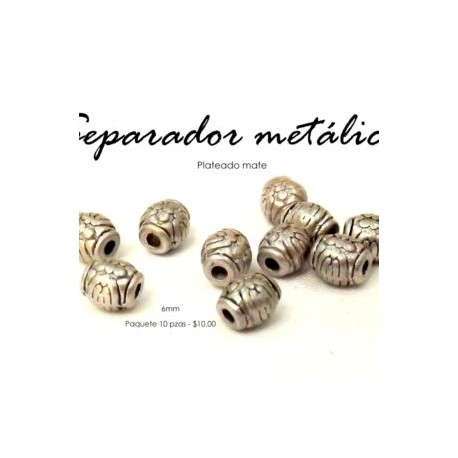 Separador metálico 6mm