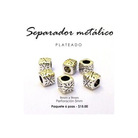 Separador metálico cubo 9mm