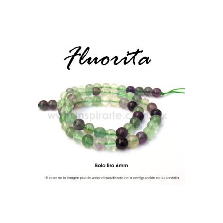 Fluorita bola lisa 6mm