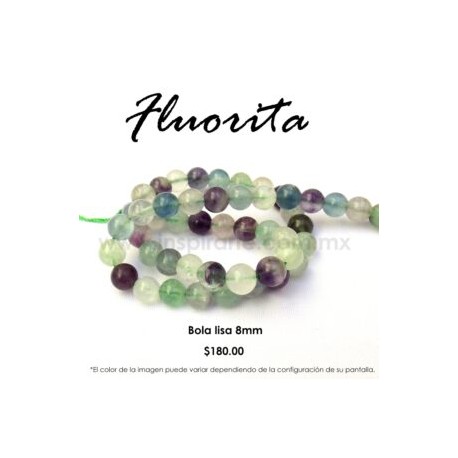 Fluorita bola lisa 8mm