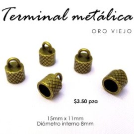 Terminal metálica 8mm