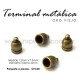 Terminal metálica lisa 12mmx7.5mm