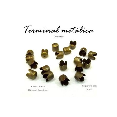 Terminal metálica perforada