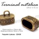 Terminal metálica rectangular 15mm x 13mm