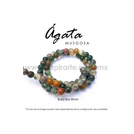 Ágata Musgosa bola lisa 4mm