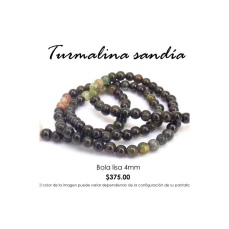 Turmalina sandía bola 4mm