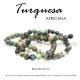 Turquesa africana bola lisa 6mm