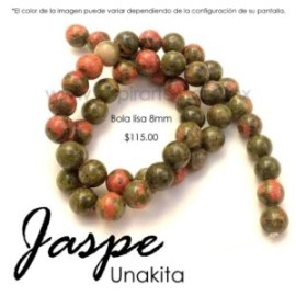 Jaspe Unakita, bola lisa 8mm