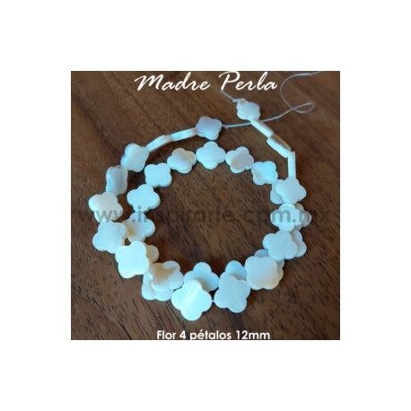 Madre perla, flor 12mm