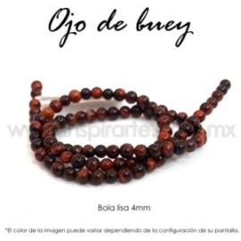 Ojo de buey, bola lisa 4mm