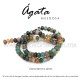 Ágata musgosa dona 6mm x 4mm