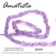 Amatista, facetada 8mm x 5mm