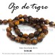 Ojo de Tigre bola facetada 8 mm