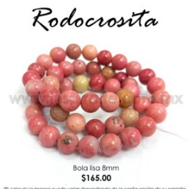 Rodocrosita bola lisa 8 mm
