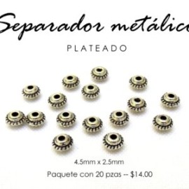 Separador metálico 4.5mm x 2.5mm