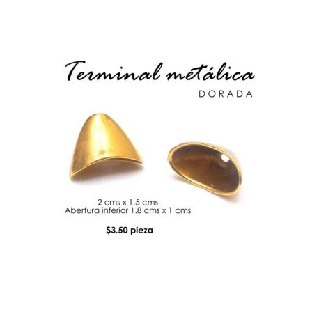 Terminal campana, dorada