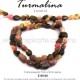 Turmalina sandía, corte irregular 7mmx5mm