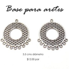 Base para arete 3.5 cms