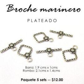 Broche marinero rombo