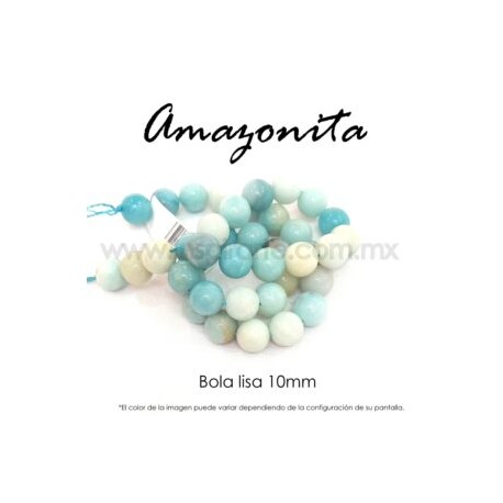 Amazonita bola lisa 10mm