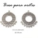 Base para arete 3.5 cms