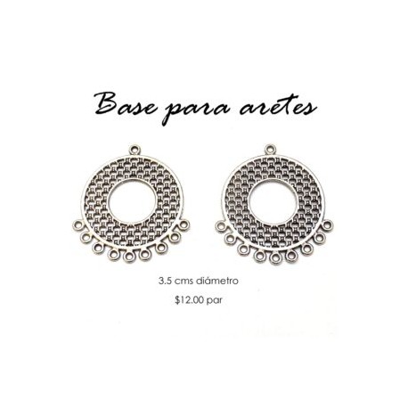 Base para arete 3.5 cms