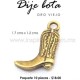 Dije bota oro viejo 1.7 cms x 1.2 cms