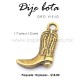 Dije bota oro viejo 1.7 cms x 1.2 cms