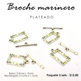 Broche marinero rectángulo