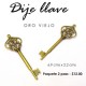 Dije llave oro viejo